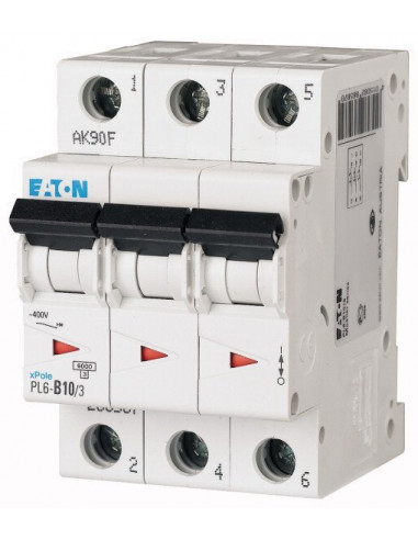 Wyłącznik nadprądowy 3P D 10A 6kA AC...