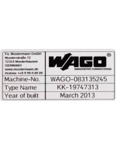 Etykieta samoprzylepna z...