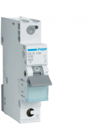 MCB Wyłącznik nadprądowy Icn-6000A 1P...