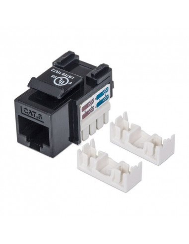 MODUŁ KEYSTONE RJ45 UTP CAT6 CZARNY