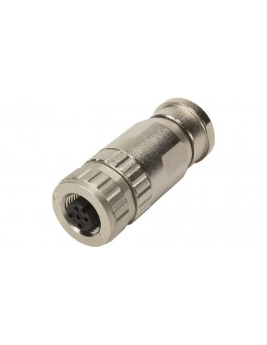 Złącze M12 śrubowe 4 polowe żeńskie...