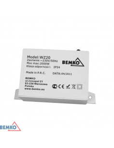 Czujnik zmierzchowy 2000W...