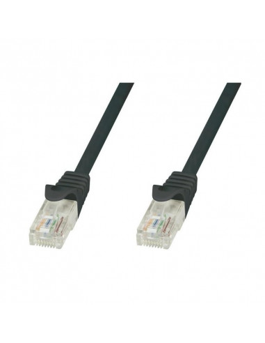 Patch cord Cat5e UTP 1m czarny CCA