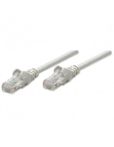 PATCH CORD CAT5E UTP 10M SZARY 100 MIEDŹ