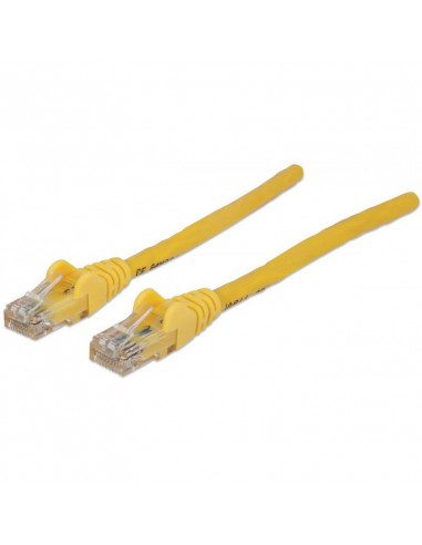 PATCH CORD CAT6 UTP 0,5M ŻÓŁTY 100 MIEDŹ