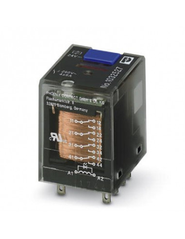Przekaźnik przemysłowy 4P 6A AgNi...