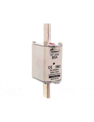 Wkładka NH1 80A 500V gL/gG podwójny...