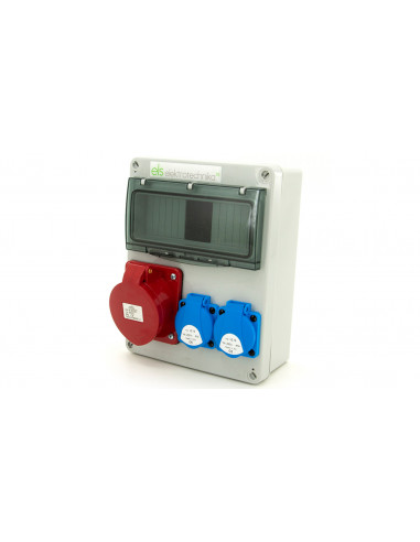 Rozdzielnica budowlana 32A/5 + 2*GS...