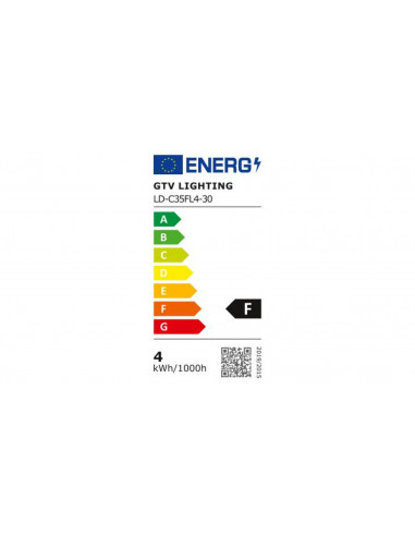 Żarówka LED, FILAMENT, E14, C35, 4W,...