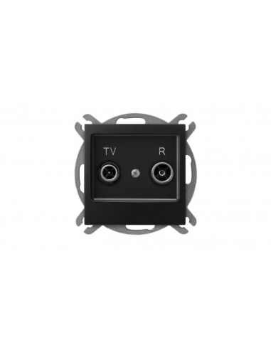 IMPRESJA Gniazdo RTV końcowe czarny...