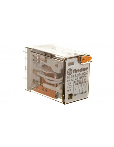 Przekaźnik przemysłowy 4P 7A 24V AC...