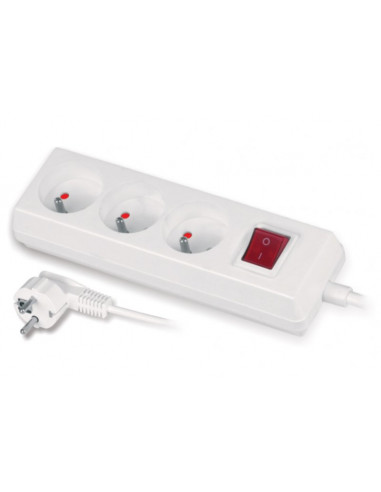 Przedłużacz z wyłącznikiem 3-gniazda...