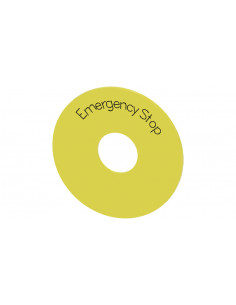 Etykieta podkładkowa żółta...