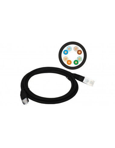 Patch-cord U/UTP kat.5e PVC 1.0m...