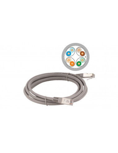 Patch-cord S/FTP kat.6A LSOH 0.5m...