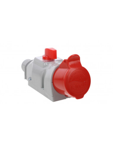 Gniazdo 16A/5 z wyłącznikiem L-O-P 195