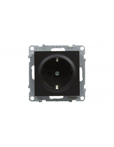 SUNO Gniazdo SCHUKO 2P+Z czarne 16A...