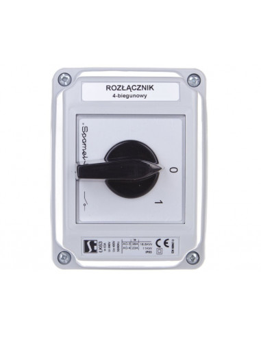 Łącznik krzywkowy 0-1 63A 4P w...