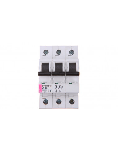 Wyłącznik nadprądowy 3P C 20A 10kA AC...