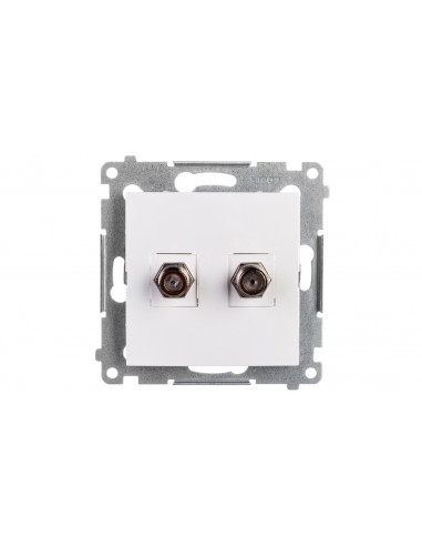 Simon 54 Gniazdo antenowe podwójne...