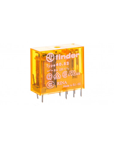 Przekaźnik miniaturowy 2P 8A 12V AC...