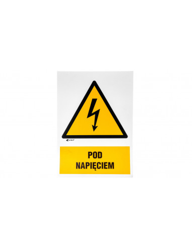 Samoprzylepna tabliczka ostrzegawcza...