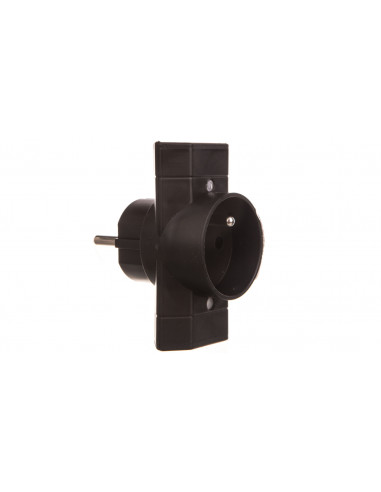 Rozgałęźnik wtyczkowy 1-gniazdo z/u +...