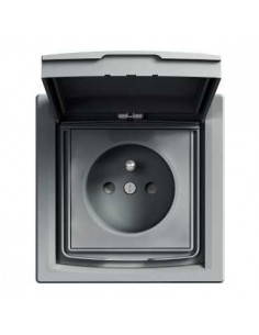 Gniazdo 2P+PE IP44 z ramką...