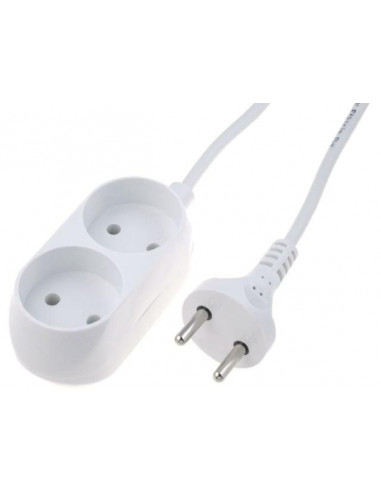 Przedłużacz 2-gniazda b/u 10A 2m /OMY...