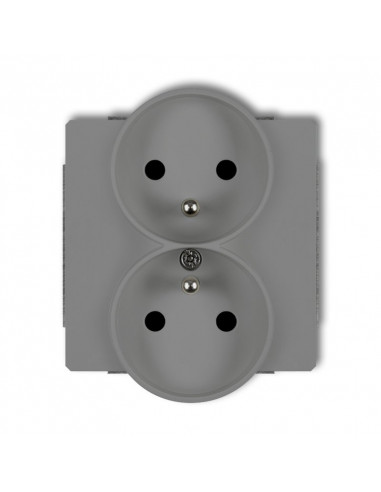 DECO Gniazdo podwójne do ramki z/u...