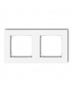 MINI Ramka podwójna biała MR-2