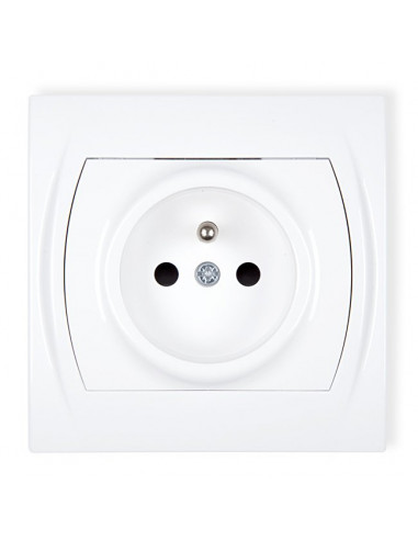 LOGO Gniazdo pojedyncze z/u biały...