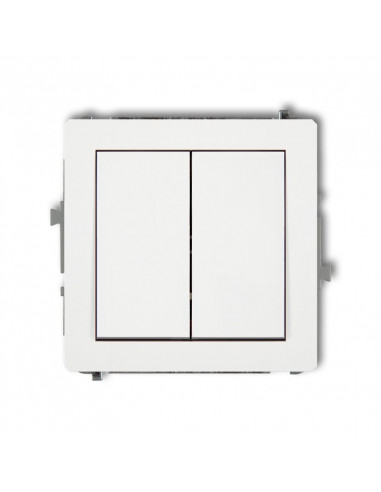 DECO Przycisk dwubiegunowy biały...