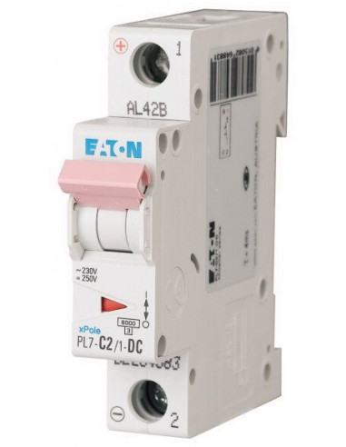 Wyłącznik nadprądowy 1P C 2A 10kA DC...