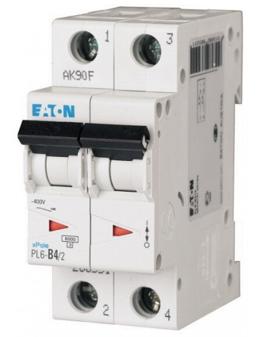 Wyłącznik nadprądowy 2P C 4A 6kA AC...