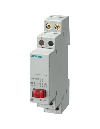 Przycisk modułowy 20A 1Z 1R czerwony...