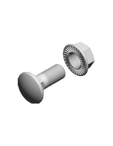 Śruba z łbem grzybkowym PV + nakrętka...