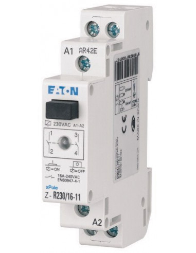 Przekaźnik instalacyjny 16A 2R 24V DC...