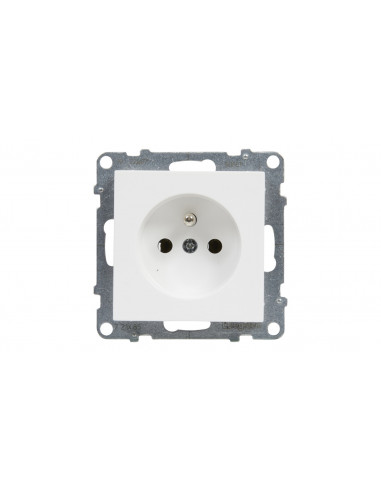 SUNO Gniazdo pojedyncze 2P+Z białe...