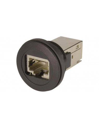 Panelowy port serwisowy RJ45 czarny...