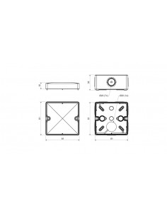 Puszka n/t 81x81x16 IP66... 2