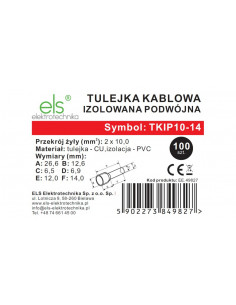 Tulejka kablowa izolowana... 2