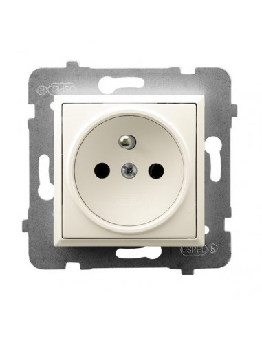 ARIA Gniazdo pojedyncze z/u ecru...