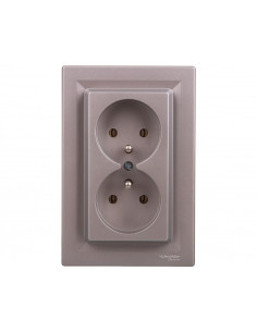 ASFORA Gniazdo 2x2P+PE...