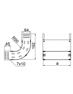 Łuk korytka 90st 50x60mm... 2