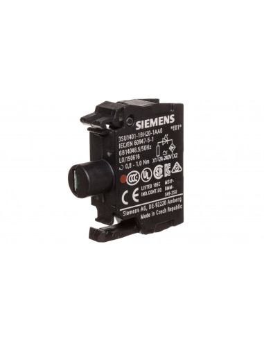 Oprawka blok LED czerwony 24-240V...