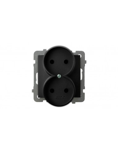 AS Gniazdo podwójne moduł bez ramki...