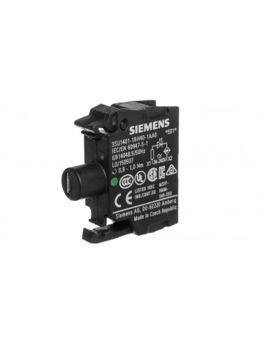 Oprawka blok LED zielony 24-240V...