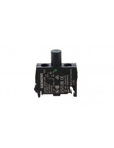 Oprawka blok LED zielony 24V AC-DC...