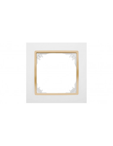 SANTRA ramka pojedyncza biały/złoty...